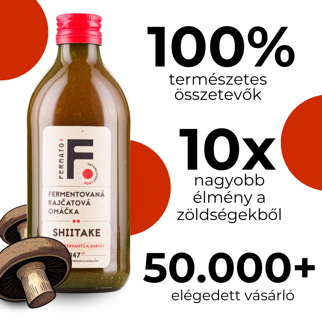 Fermato fermentált shiitake öntet paradicsommal – 340 ml